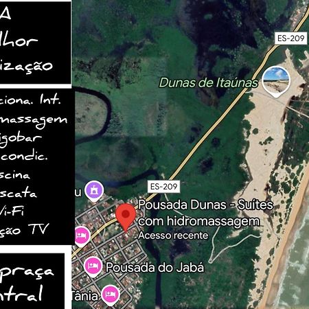 Pousada Dunas - Suites Com Hidromassagem No Coracao Da Vila Itaunas  Exteriör bild